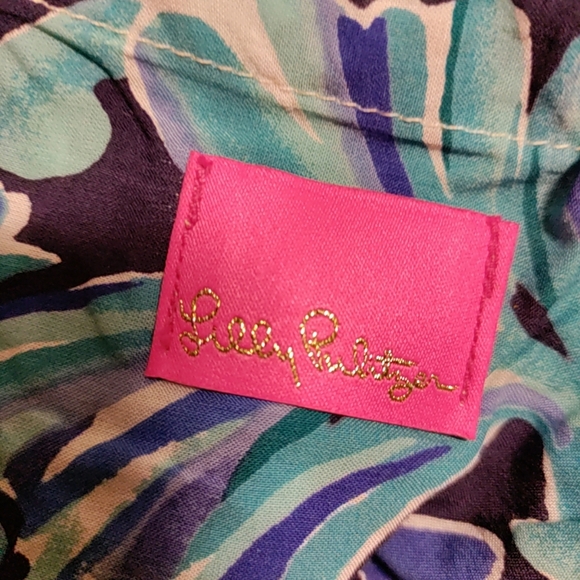 Lilly Pulitzer Positano Straw Tote – Colorful Pom Pom Summer Vibes ☀️ - Picture 4 of 11